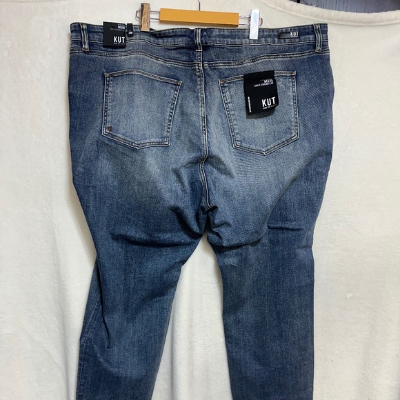 Kut From The Cloth Women's Jeans 24W Blue Reese Ankle Straight Leg High Rise - Picture 4 of 12